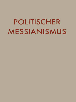 cover image of Politischer Messianismus